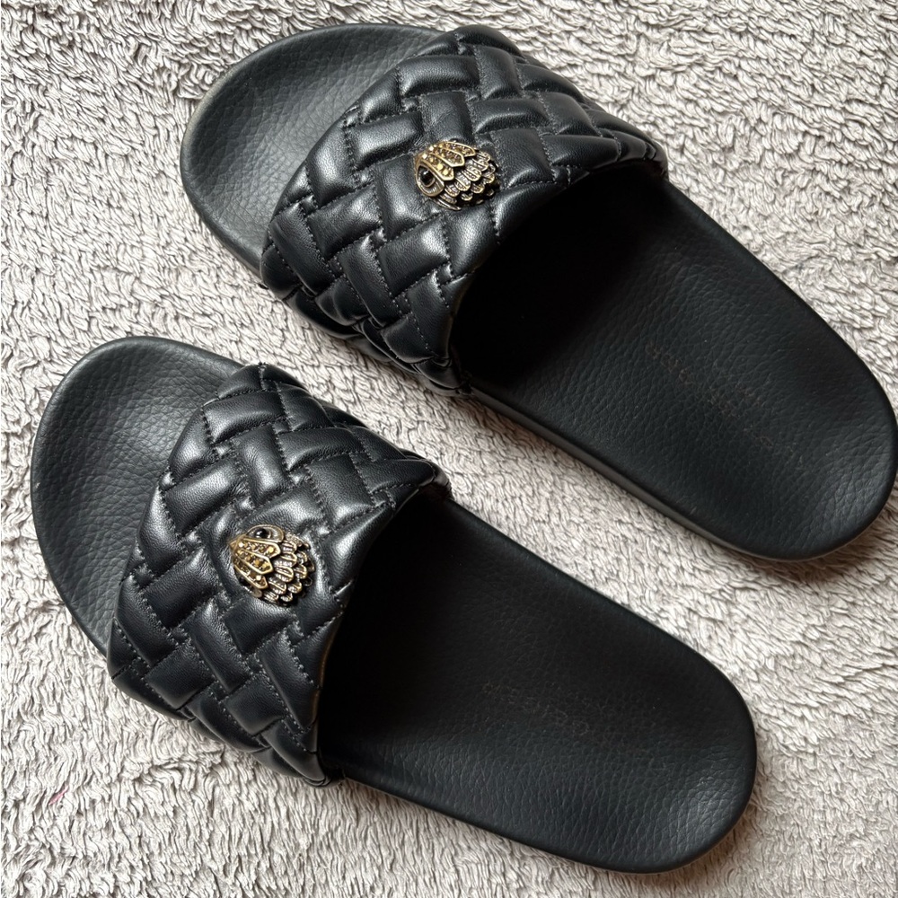 Kurt Geiger: Quilted Slide Sandals